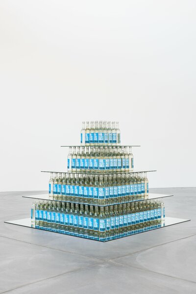 Non-Alcoholic Vodka Tower, 2006 installed at von Bartha, Basel, 2015.