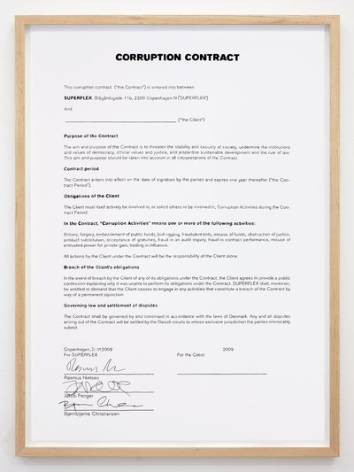 Corruption Contract, 2009.