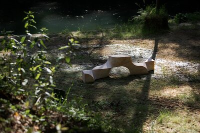 Fish Cube installed in Mosteiro de Tibães, Portugal, 2024. 