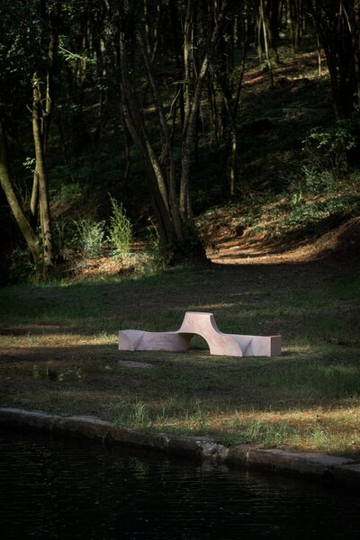 Fish Cube installed in Mosteiro de Tibães, Portugal, 2024. 