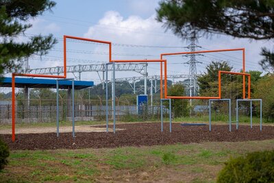 One Two Three Swing! Dorasan Station 2023, commissioned by Real DMZ Project. Permanent Installation.