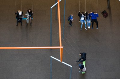 One Two Three Swing! conceived for Hyundai Commission, Tate Modern Turbine Hall, 2017. Temporary Installation.