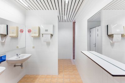 Power Toilets/Council of the European Union installed at Yuz Museum, Shanghai, 2018.