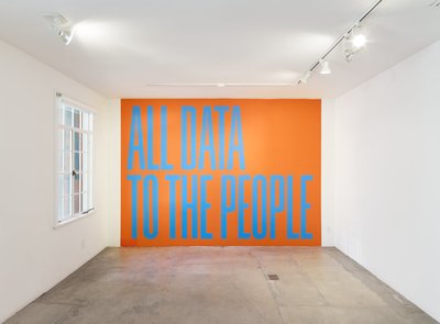 All Data To The People, 2018 installed at 1301PE, Los Angeles.  Photo: Marten Elder