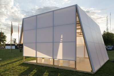 Flagship Shelters /Bottle Collectors VIP at Roskilde Festival, 2016.